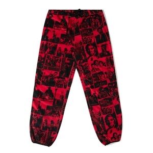 Rare The Hundreds freedom fighters Resist Sweatpants Red/black men’s size xl new